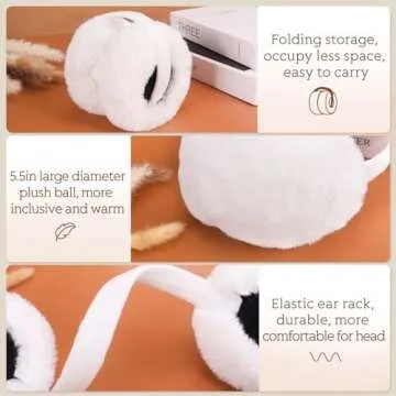 Lainlight Cozy Faux Fur Ear Muffs for Women - Stylish Winter Warmers