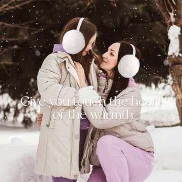 Lainlight Cozy Faux Fur Ear Muffs for Women - Stylish Winter Warmers