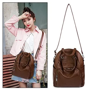 UTO Women Backpack Purse Convertible Shoulder Bag