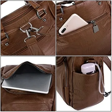 UTO Women Backpack Purse Convertible Shoulder Bag