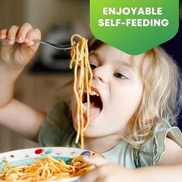 WXCWYQR 8 Pieces Toddler Utensils, Kids Stainless Steel Silverware Set - 4pcs Forks and 4pcs Spoon, Cute Children Flatware Sets with Mirror Polished, Self Feeding Safe, Dishwasher Safe