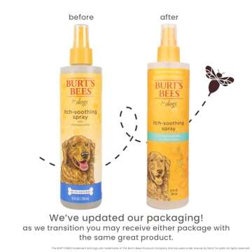 Burt's Bees for Pets Itch Soothing Spray with Honeysuckle, 95% Natural Origin Formulas, Dog Spray for Itchy Dogs, Dog Spray Itchy Skin Relief, 10oz
