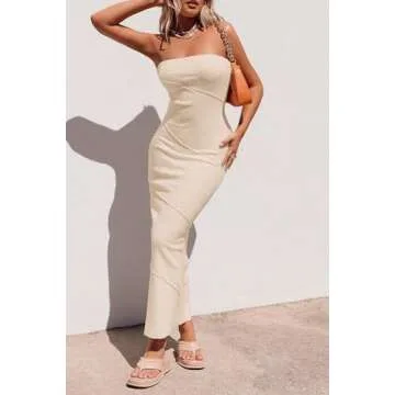 PRETTYGARDEN Women's Summer Bodycon Maxi Dress