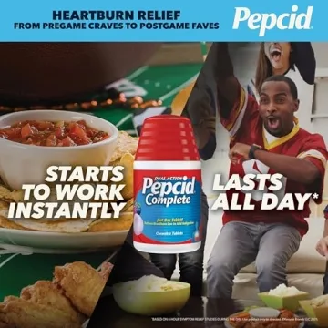 Pepcid Complete Chewable Acid Reducer Antacid - Berry Flavor, 50 ct