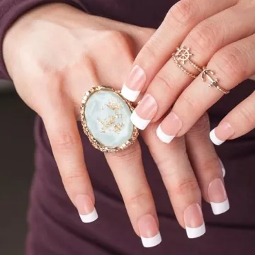 KISS Salon Acrylic French Nail Kit Sugar Rush Long-Lasting