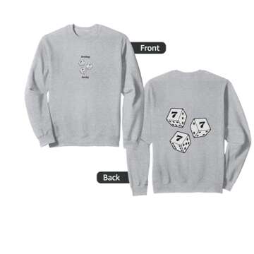 Lucky Dice 777 Angel Number Sweatshirt – Classic Fit and Cozy