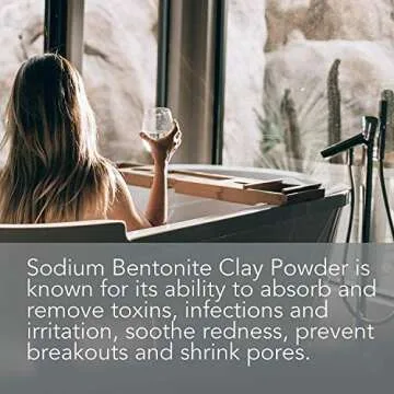 Pure Body Naturals Bentonite Clay Powder for DIY Masks