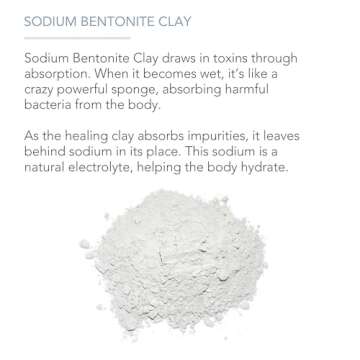 Pure Body Naturals Bentonite Clay Powder for DIY Detox Body & Face Mask, Pure Indian Healing Clay for Deep Pore Cleansing and Armpit Detox for Women, (8.0 oz)