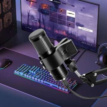 BILIONE Large Microphone Clip for Stand - 2 Pack