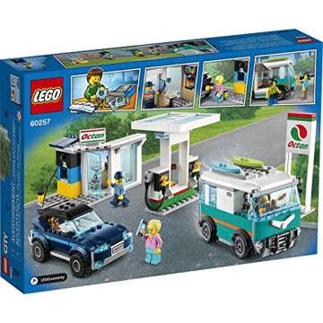 LEGO City Service Station 60257 Pretend Play Toy, Building Sets for Kids, New 2020 (354 Pieces)