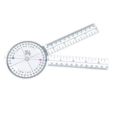 EMI Goniometer 3 Piece Set 12", 8", 6" with Carrying Case