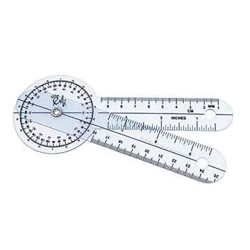 EMI Goniometer 3 Piece Set 12", 8", 6" with Carrying Case