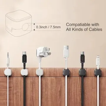 Picozon Magnetic Cable Clip Organizer - Tidy Up Your Cords!