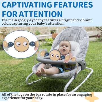 VIKOS Toy Bar for Baby Bouncer - Safe Interactive Play