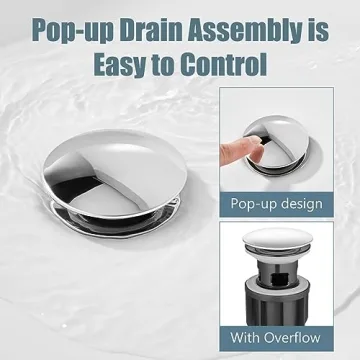 Aolemi Widespread Bathroom Sink Faucet Polish Chrome