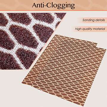 S&X Sanding Sponge Set 20-Pack of Hook and Loop Sandpaper Interchangeable 8 Assorted Grits - Wet and Dry, Anti-Clogging, Durable (20)