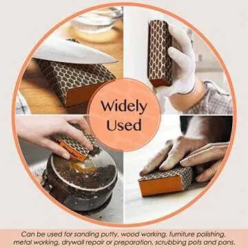 S&X Sanding Sponge Set - 20 Assorted Hook and Loop Sheets