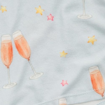 Chic Satin Pajama Set Women Floral Bow Print Sleepwear