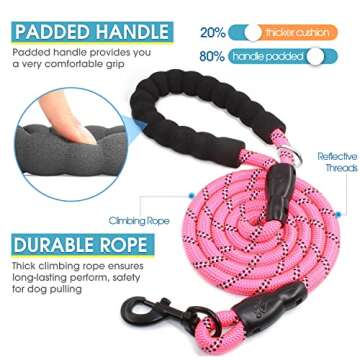 BAAPET Double Dog Leash with Bungee and Poop Bags