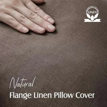 Foindtower Pack of 2, Decorative Linen Soild Throw Pillow Covers Soft Accent Cushion Case Boho Farmh...