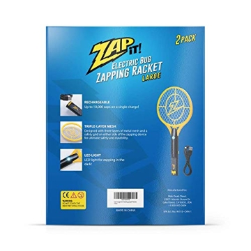 ZAP iT! Electric Bug Zapper Racket - Ultimate Pest Control