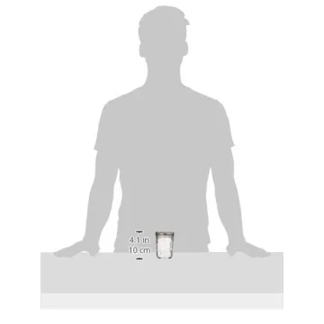 Ball Half Pint (8 oz.) Regular Mouth Glass Mason Jars w/ Cap - Set of 12 AEP