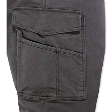 Carhartt Men's Rugged Flex Rigby Cargo Pant, Shadow, 32W X 30L