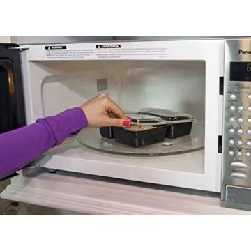 INEVIFIT Meal Prep 36 oz. 3-Compartment Food Storage