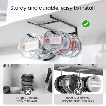 Thxbag Tumbler Lid Organizer - Space Saving Storage Solution