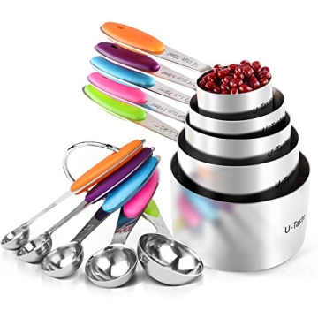 U-Taste Stainless Steel Measuring Cups & Spoons Set - 10 Piece