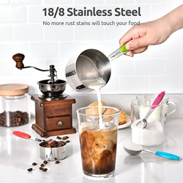U-Taste Stainless Steel Measuring Cups & Spoons Set - 10 Piece