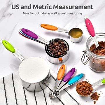 U-Taste Stainless Steel Measuring Cups & Spoons Set - 10 Piece
