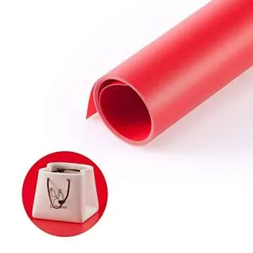 Meking PVC Backdrop 27x51inch (68x130cm) PVC Background Matte PVC Solid Color Photography Backdrop for Photo Video Photography Studio -9 in 1 kit