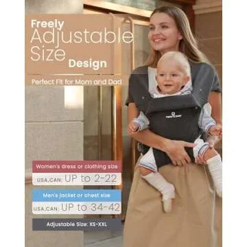Baby Carrier Newborn to Toddler - TSRETE Baby Ergonomic and Cozy Infant Carrier with Lumbar Support for 7-25lbs,Easy Adjustable Baby Chest Carrier, Face-in and Face-Out Positions Baby Sling Carrier