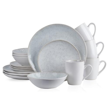 Stone + Lain Romy Stoneware 16-Piece Dinnerware Set