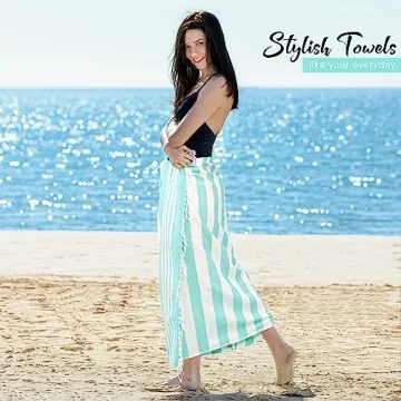 Utopia 4 Pack Lightweight Turkish Beach Towels for Summer