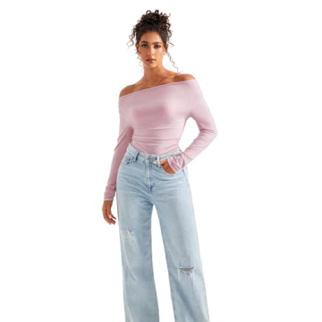 SUUKSESS Women Stylish Off Shoulder Long Sleeve Tops