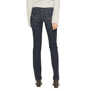 Silver Jeans Co. Women's Suki Mid Rise Slim Bootcut Jeans Legacy, Classic Dark Wash, 29W X 33L