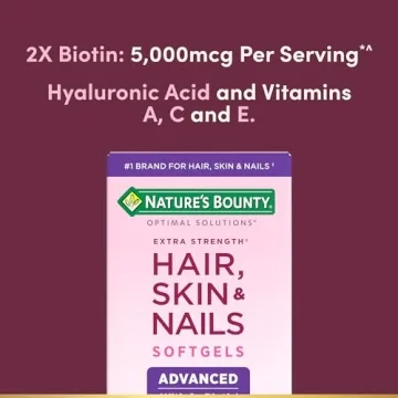 Nature's Bounty Hair Skin & Nails Supplement with Biotin