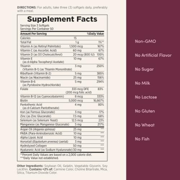 Nature's Bounty Hair Skin & Nails Supplement with Biotin