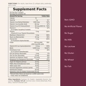 Nature's Bounty Hair Skin & Nails Supplement with Biotin