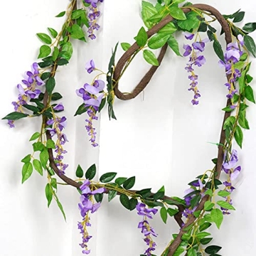 Elegant 5-Pack 33Ft Wisteria Garland for All Occasions