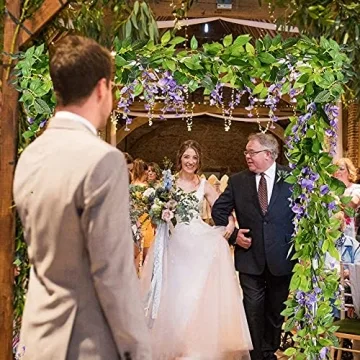 Elegant 5-Pack 33Ft Wisteria Garland for All Occasions