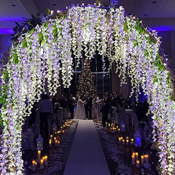 Elegant 5-Pack 33Ft Wisteria Garland for All Occasions