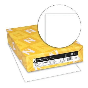 Neenah Bright White Index Cardstock, 300 Sheets, 90 lb