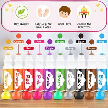 Easter Basket Stuffers, Soucolor Washable Dot Markers Easter Gifts for Toddlers Kids Preschool, 10 C...