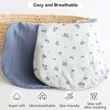 LifeTree Muslin Baby Lounger Covers - Soft & Organic