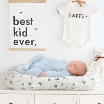 LifeTree Muslin Baby Lounger Covers - Soft & Organic