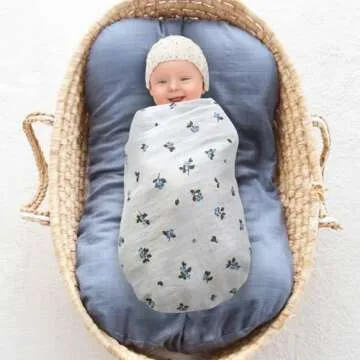 LifeTree Muslin Baby Lounger Covers - Soft & Organic