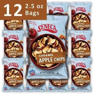 Seneca Caramel Apple Chips | Made from Fresh Apples | 100% Red Delicious Apples | Yakima Valley Orch...